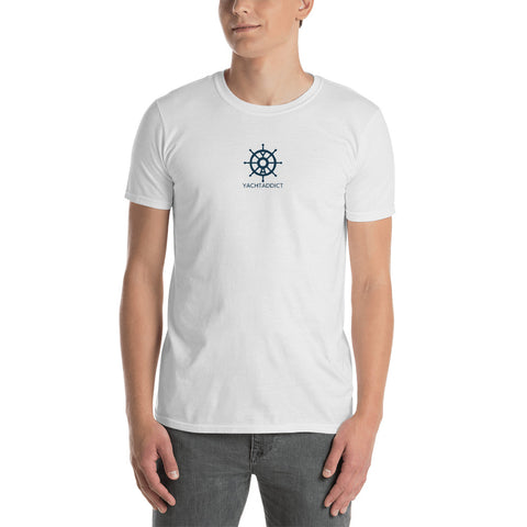 Short-Sleeve Unisex T-Shirt - YACHTADDICT logo - YACHTADDICT Ltd.