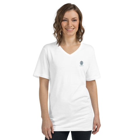 Womens Short Sleeve V-Neck T-Shirt - YACHTADDICT Ltd.