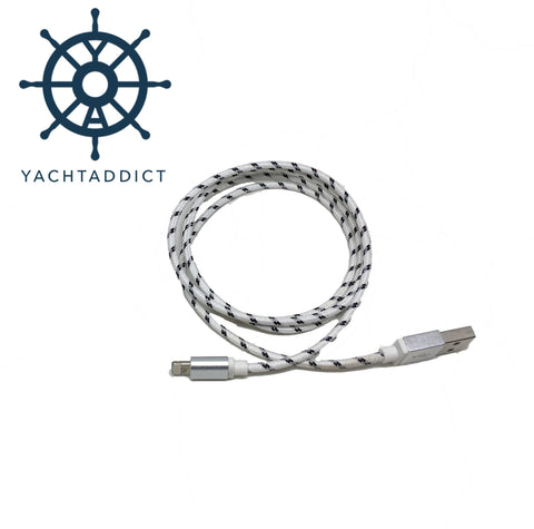 YACHTADDICT lightning to USB cable - white - YACHTADDICT Ltd.